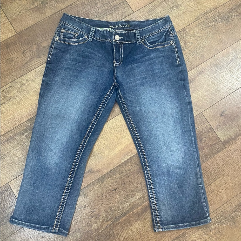 🔆 Maurices Blue Ankle Cropped Jeans size 13/14